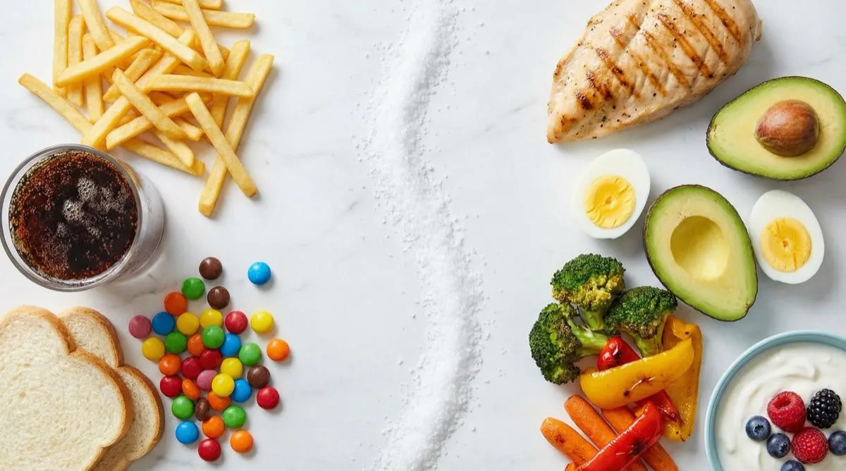 Composition d'aliments conseillés et déconseillés pendant un protocole avec des peptides GLP-1