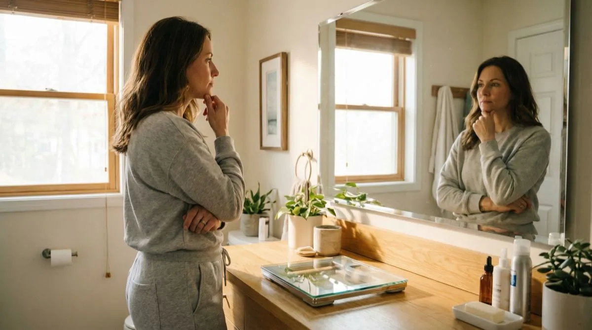 Personne qui réfléchit à la difficulté de maigrir malgré la volonté et les nombreuses tentatives